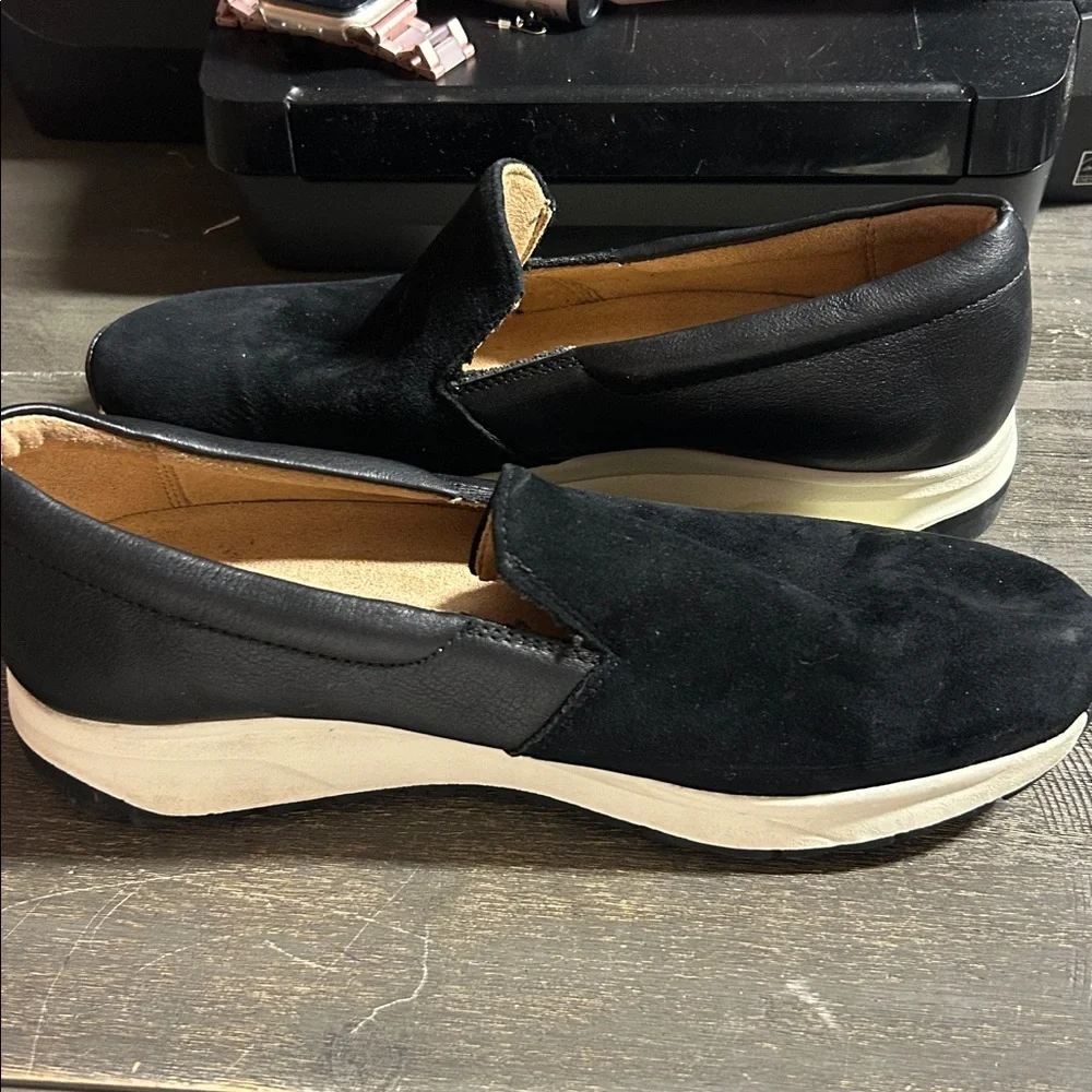 Naturalizer Selah Black Leather‎ Slip-On Shoes Womens 9